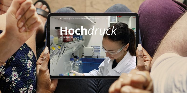Das Campusmagazin Hochdruck, Umfang 68 Seiten, Format DIN A4.