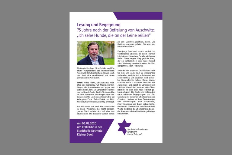 Flyer für die Botschafter*innen