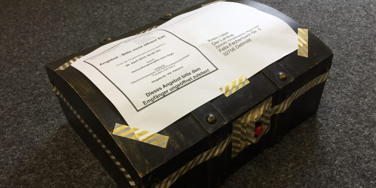 Die Entdeckerkiste der k konzeptler für die Bewerbung